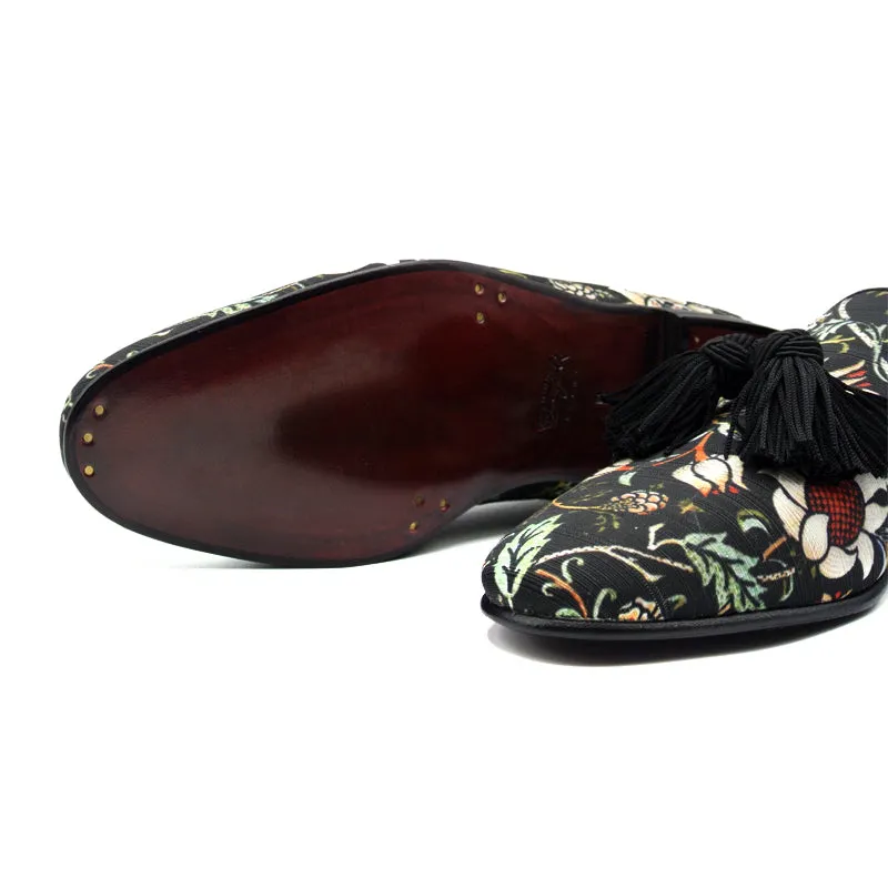 10-515-BLK FANTASIA Floral Slip On, Black