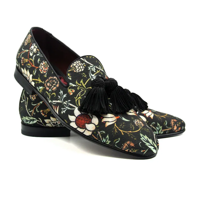 10-515-BLK FANTASIA Floral Slip On, Black