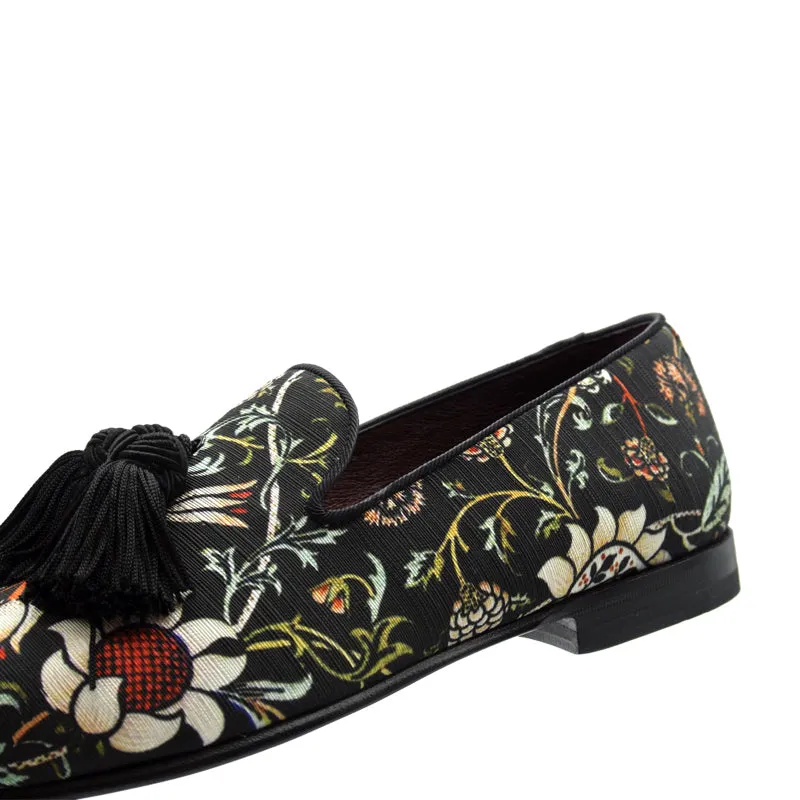 10-515-BLK FANTASIA Floral Slip On, Black