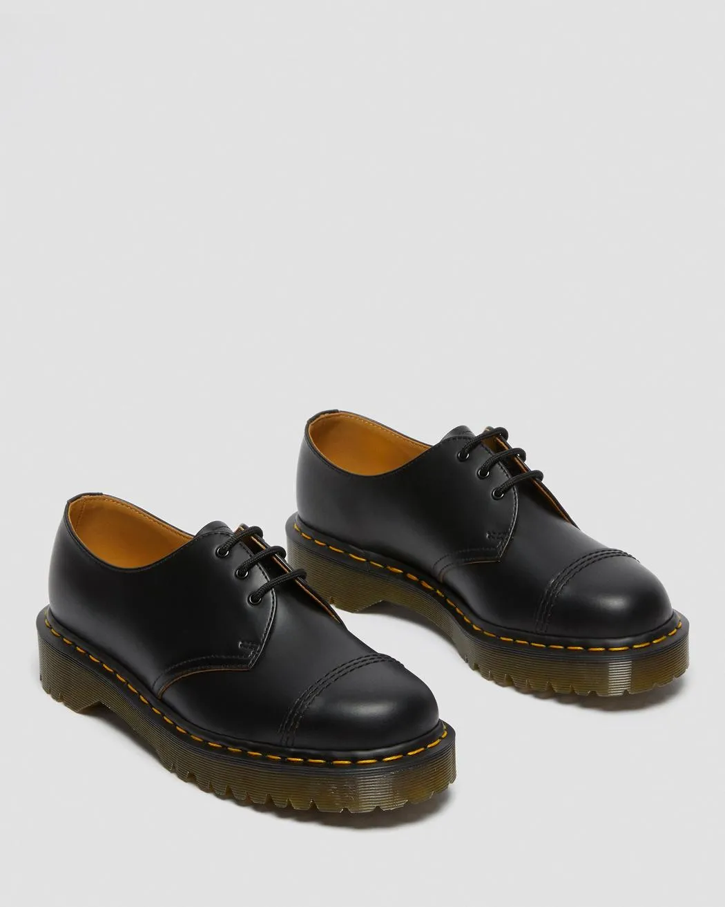 1461 Bex Toe Cap Black Quilon Oxford Shoe