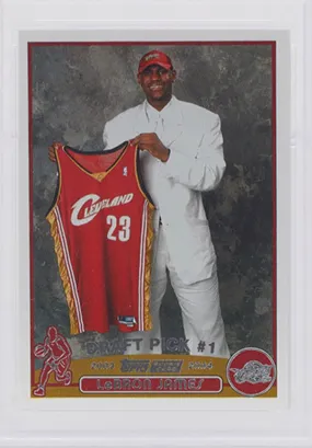 2003 Topps Cleveland Cavaliers LeBron James Rookie Card RC #221 PSA 6