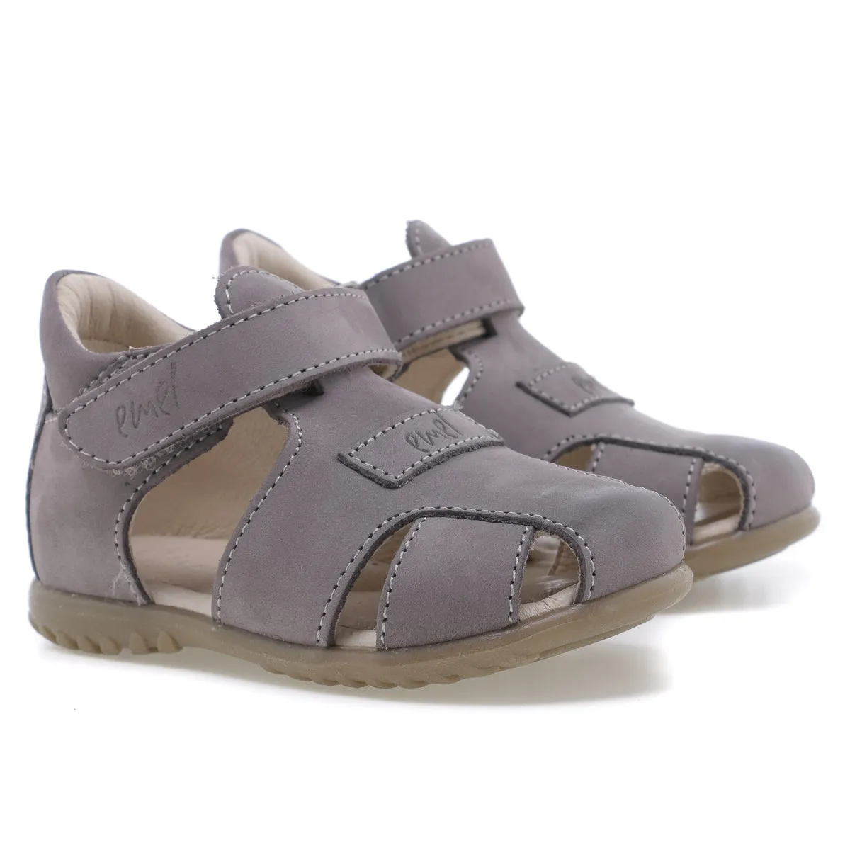 (2199-15) Emel grey closed sandals