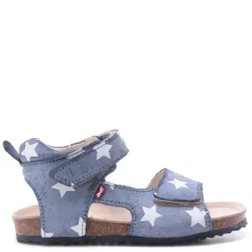 (2508B-16/2509B-16) Emel blue stars velcro sandals