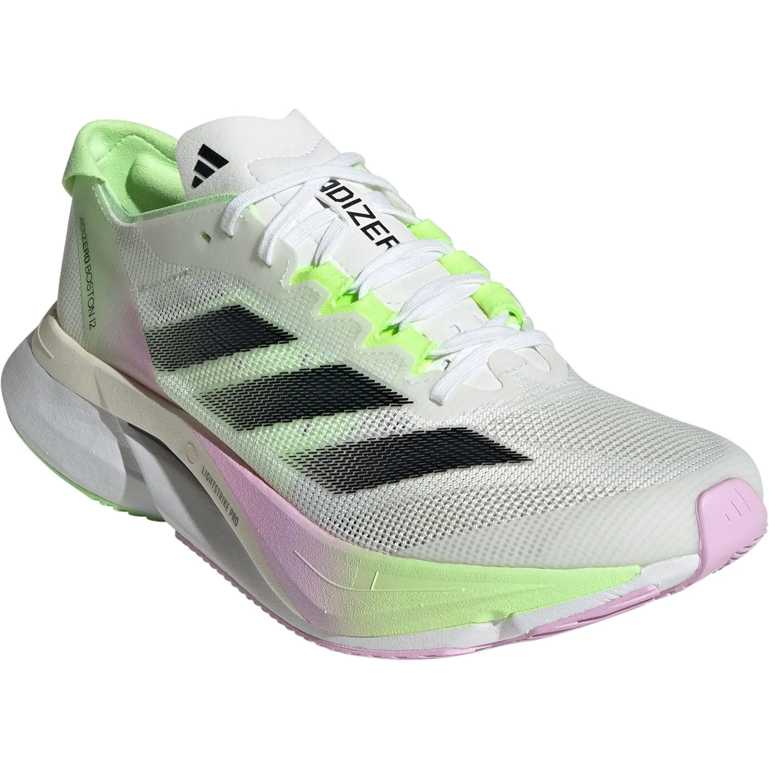 adidas Adizero Boston 12 Womens Running Shoes - White