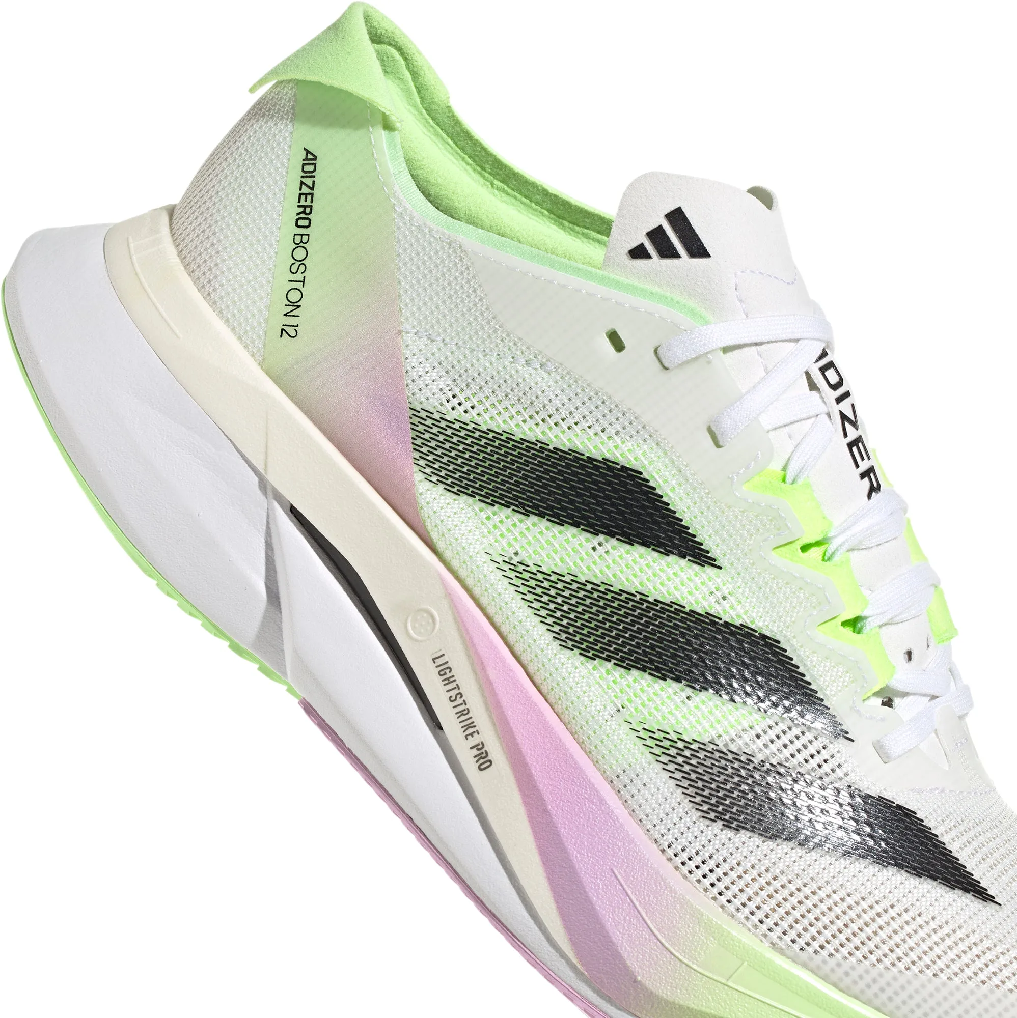 adidas Adizero Boston 12 Womens Running Shoes - White