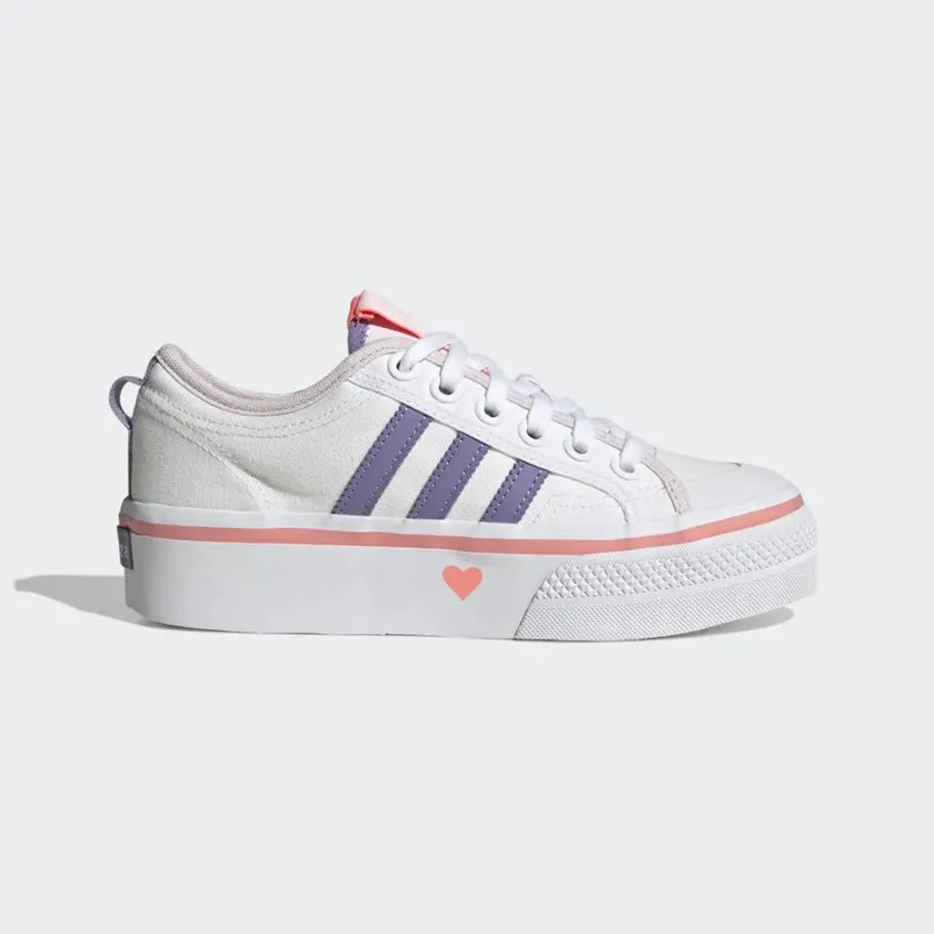 Adidas Juniors Nizza Platform Shoes GZ3547