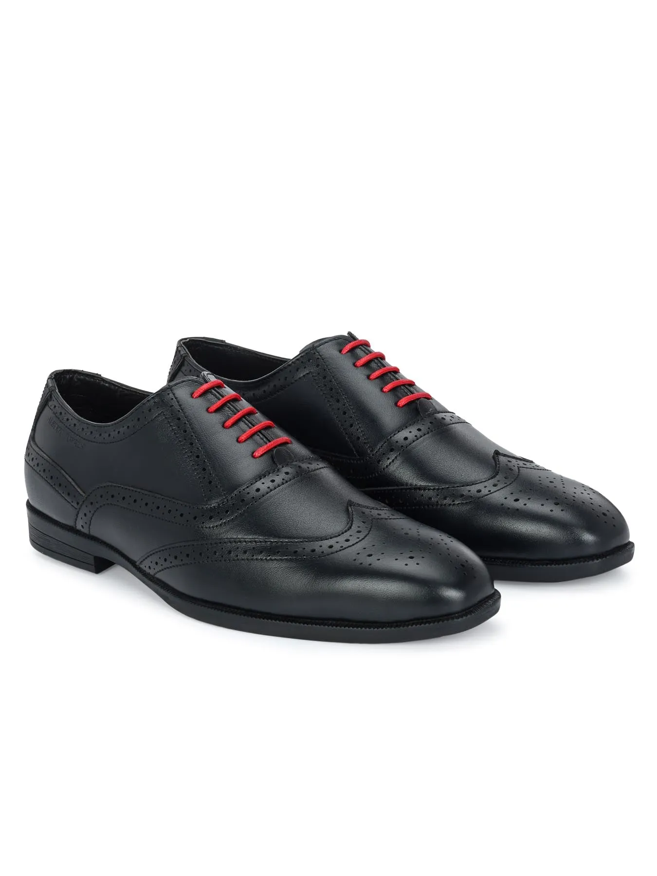 Alberto Torresi Genuine Leather Black Formal Brogue Shoes