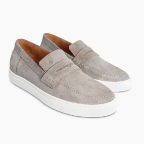 AND casual moccasins in suede and rubber sole