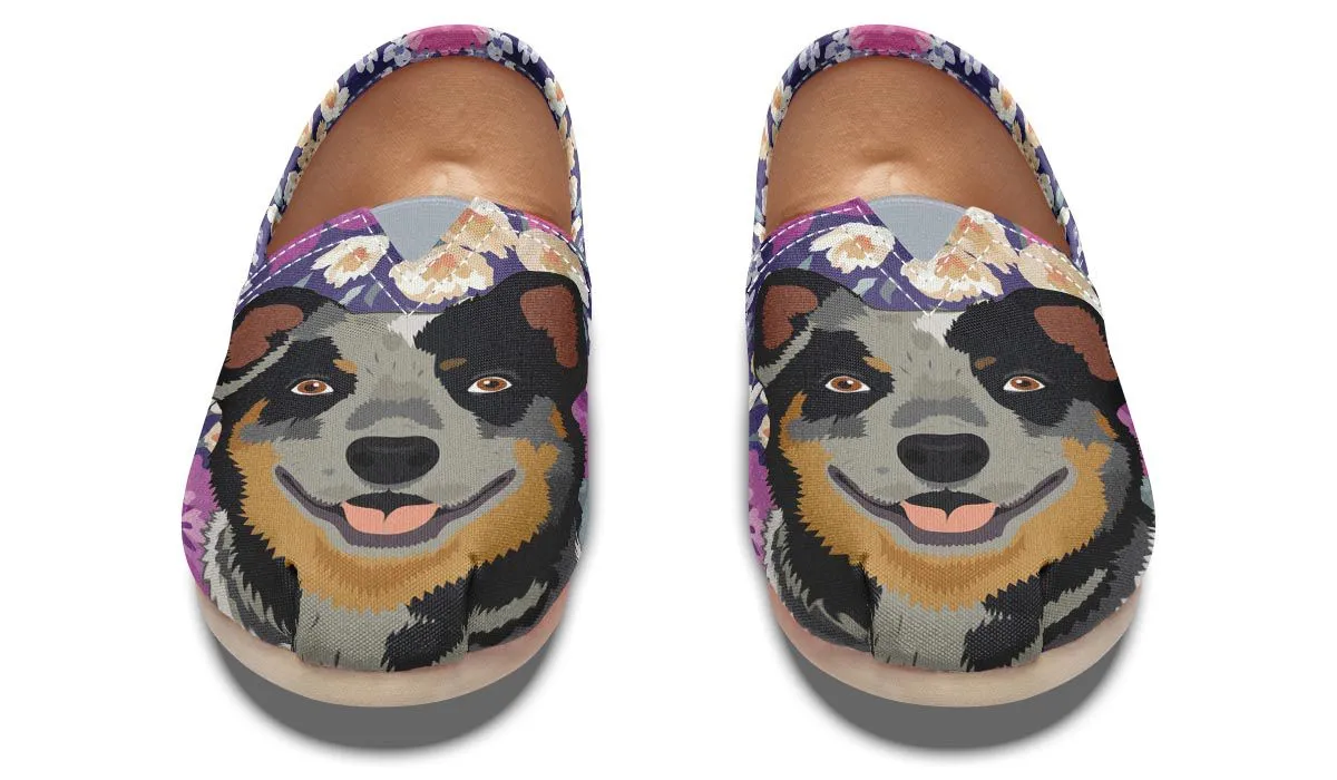 Australian Cattle Dog Portrait Casual Shoes