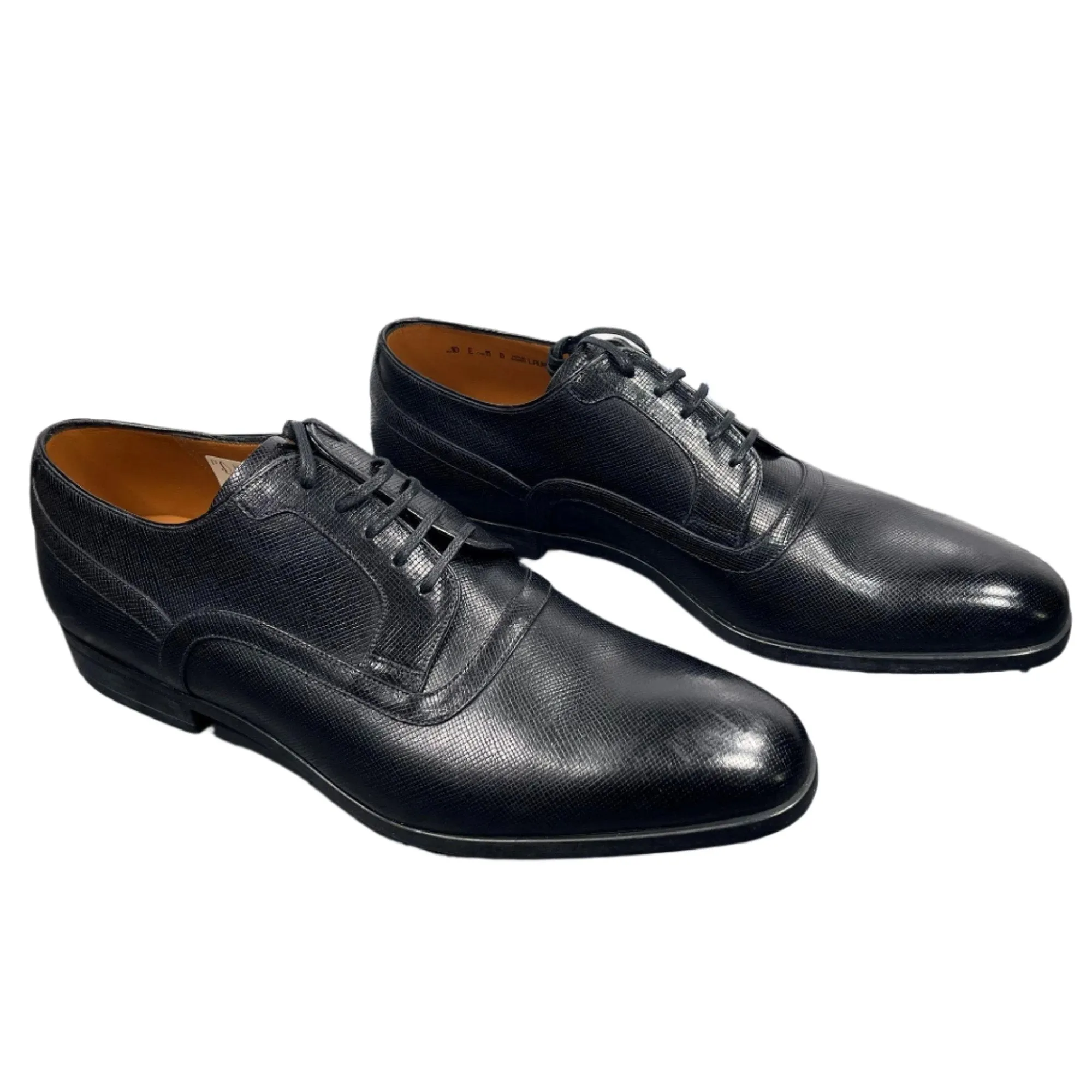 Bally Lauron Black Leather Derby Shoes