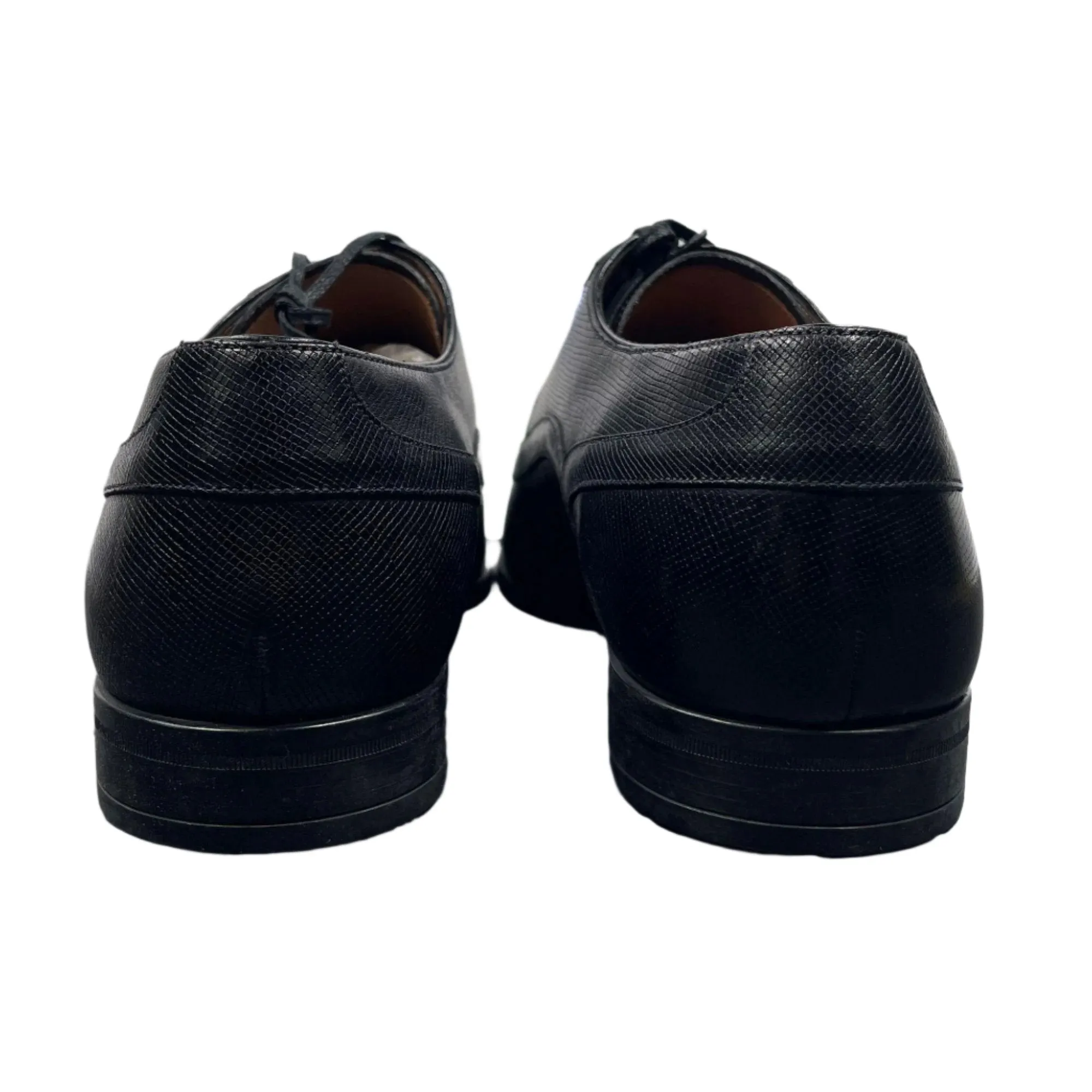 Bally Lauron Black Leather Derby Shoes