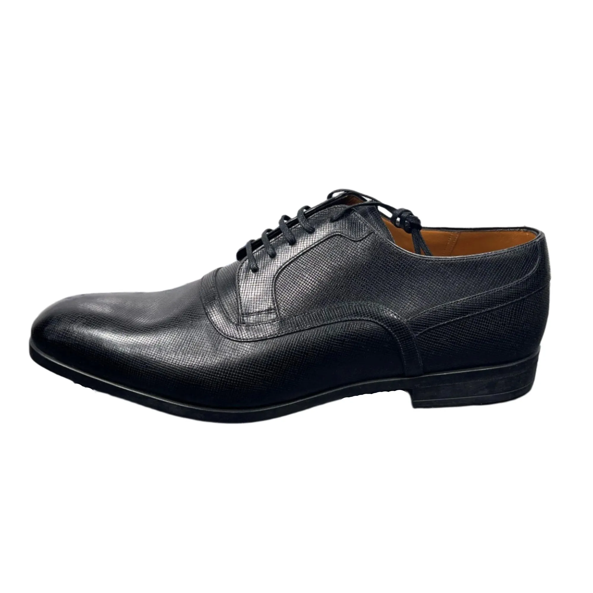 Bally Lauron Black Leather Derby Shoes