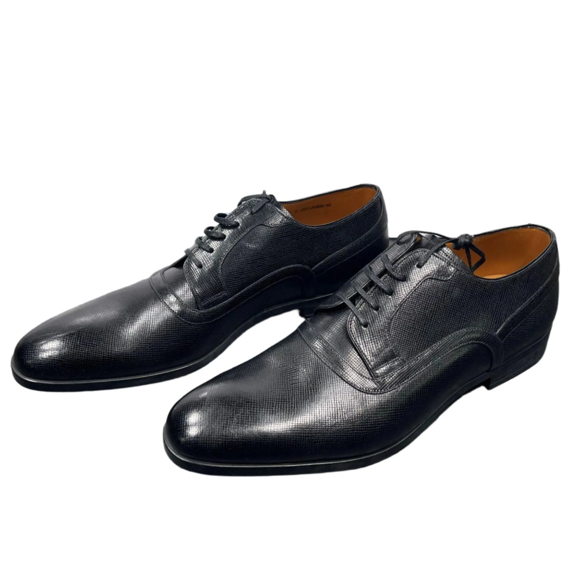 Bally Lauron Black Leather Derby Shoes