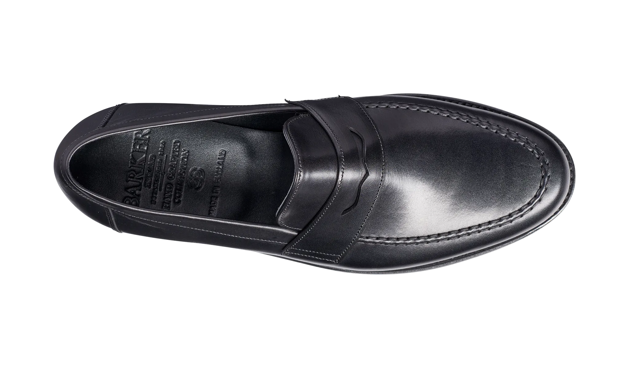 Barker Jevington Loafer Shoes - Black Calf - Ready To Deliver