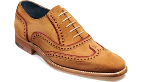 Barker Spencer Oxford Brogue - Terra / Burgundy Suede