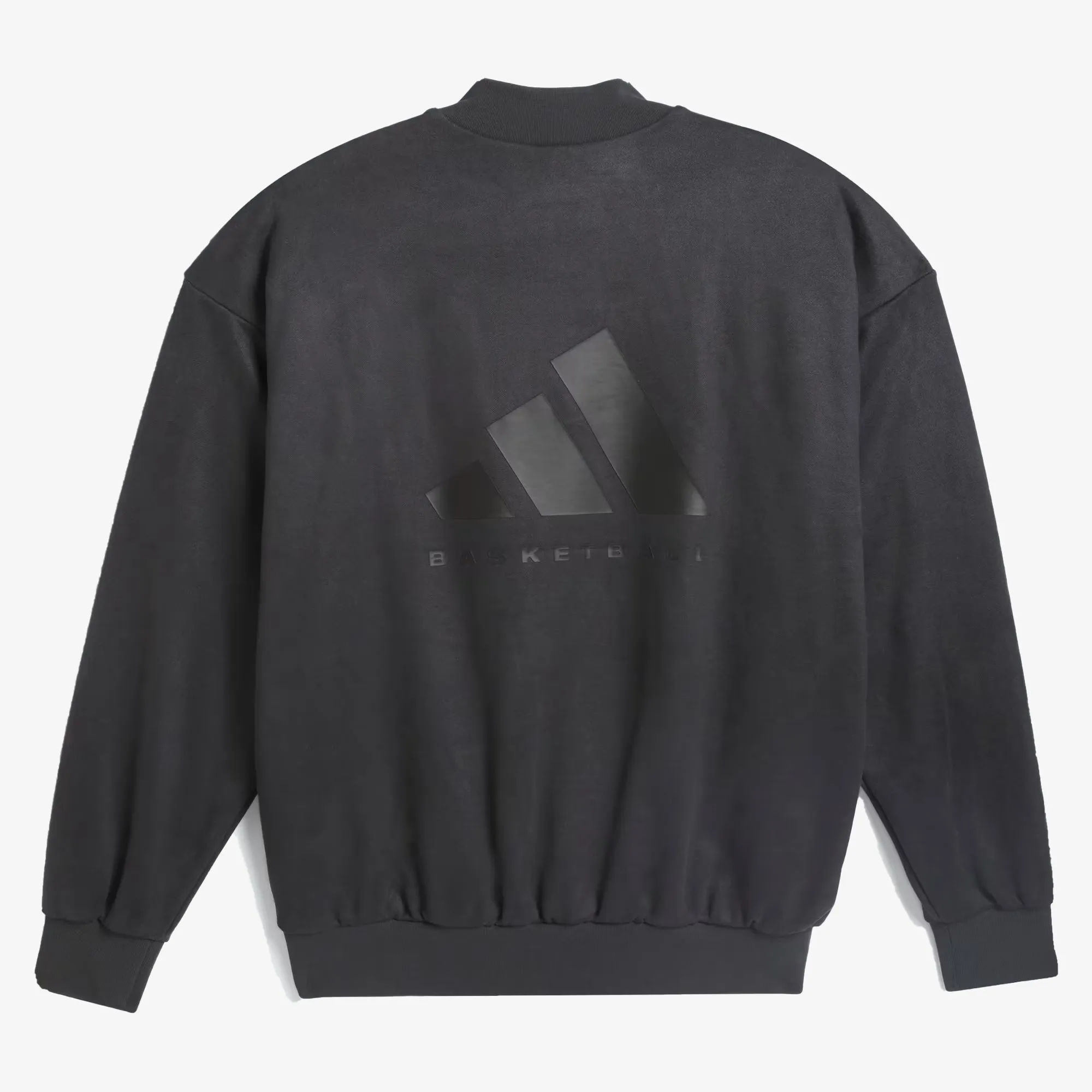 BASKETBALL SUEDED CREW SWEATSHIRT 'CARBON'