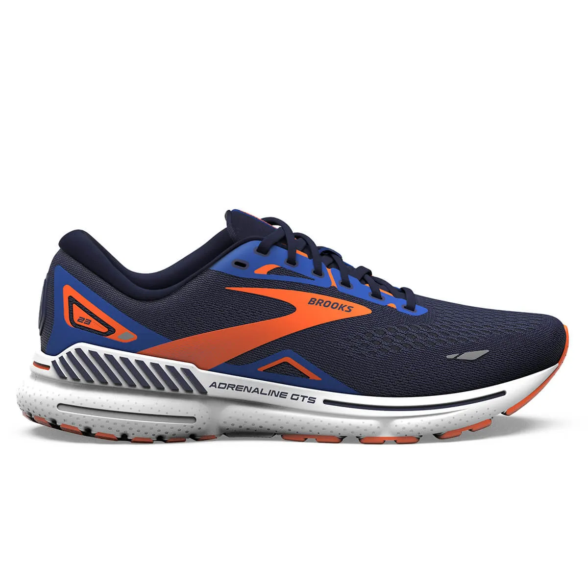 Brooks Adrenaline GTS 23 Mens | Peacoat/orange/surf the Web