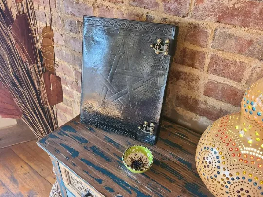 Celtic Star Leather Journal