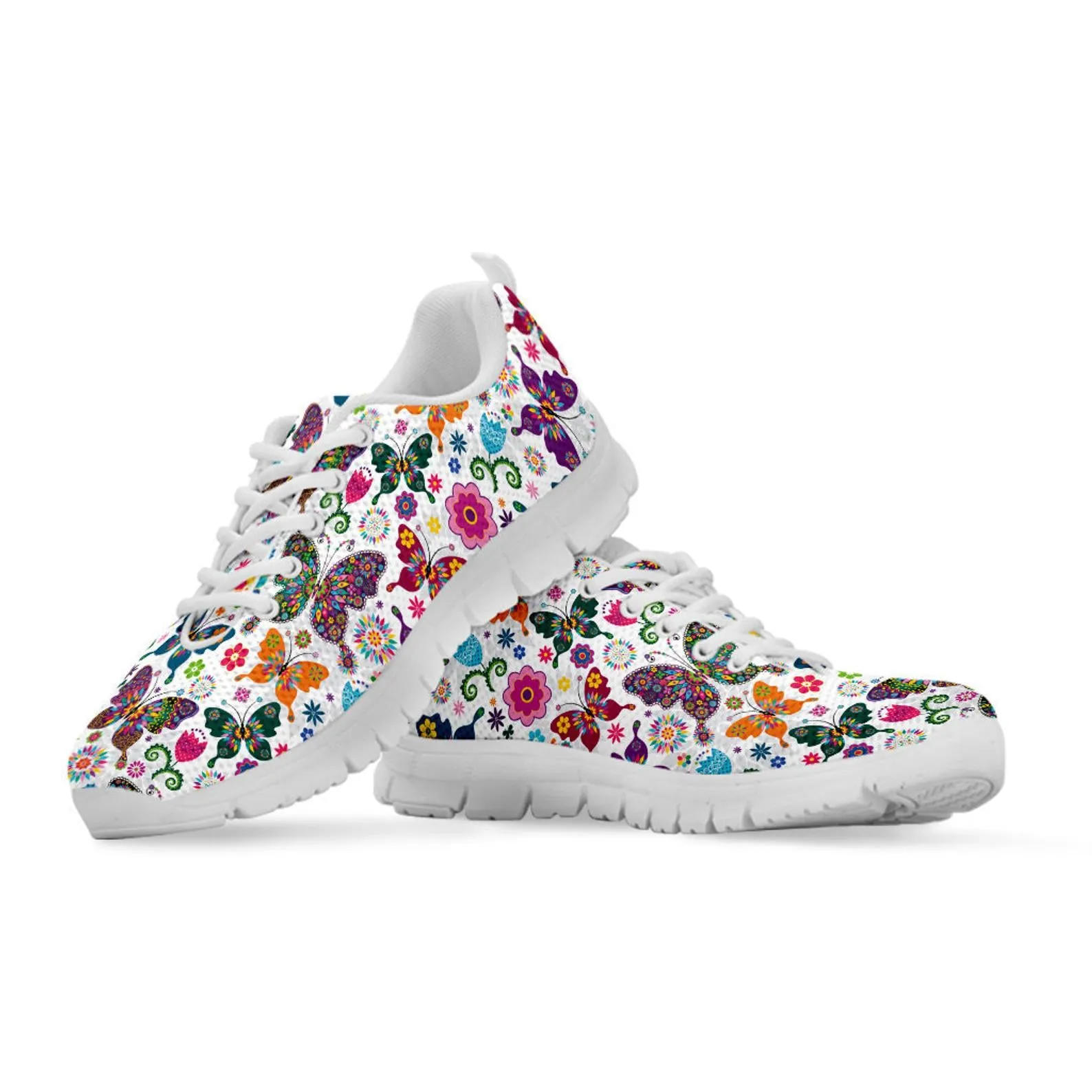 Colorful Butterfly Shoes Butterfly Sneakers Butterfly Running Shoes Butterfly Lover Gifts Clothing for Womens Mens Kids Adults