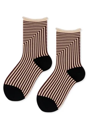 Corbusier Crew Sock - Burgundy