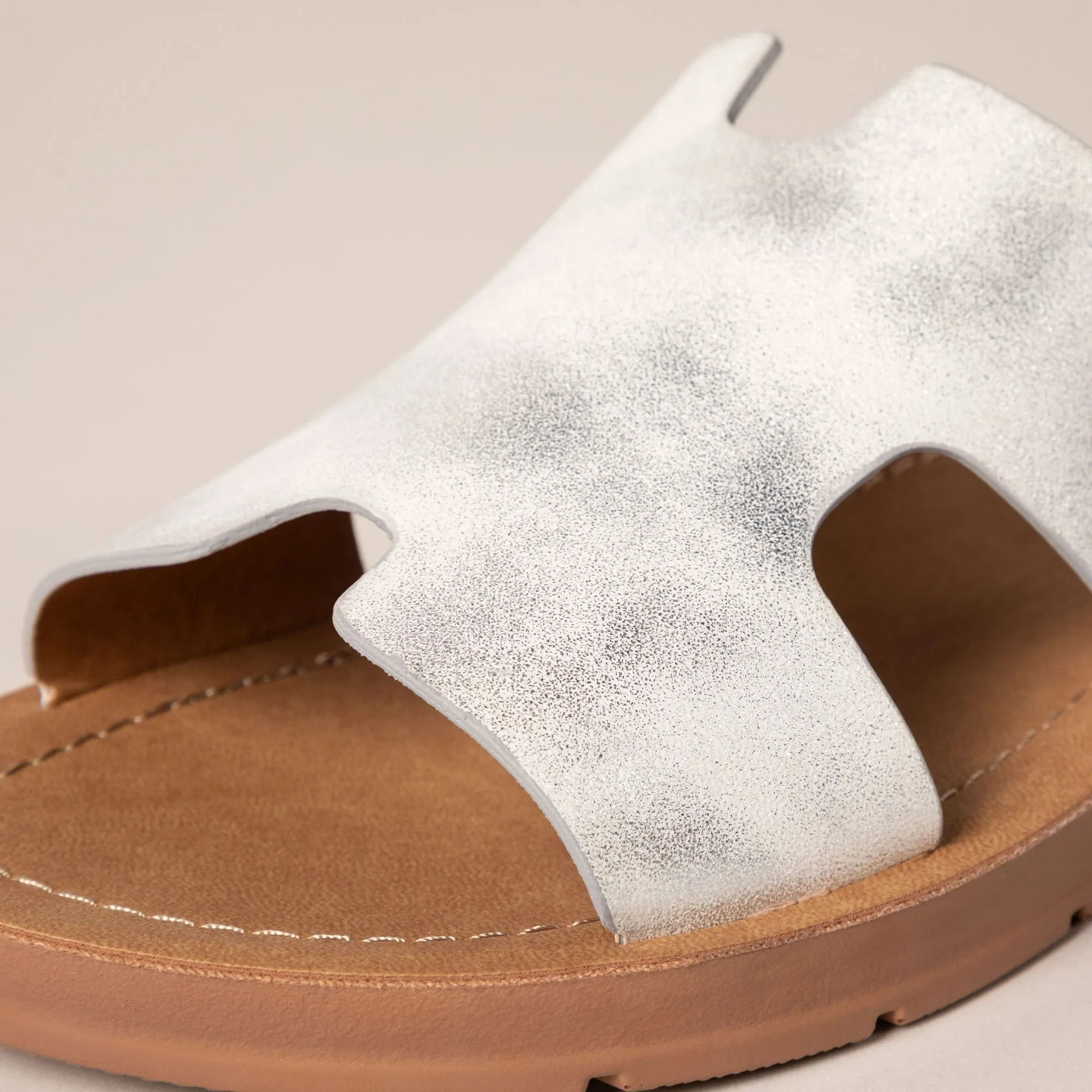 Corky's Bogalusa White Distressed Sandal