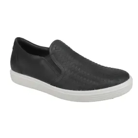 ECCO Women's Soft 7 Woven Slip-On Black