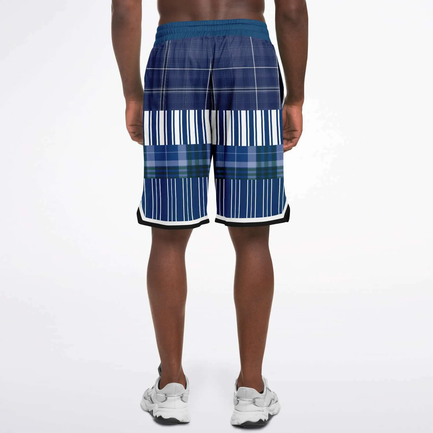 Fair Isle Blue Basketball Shorts