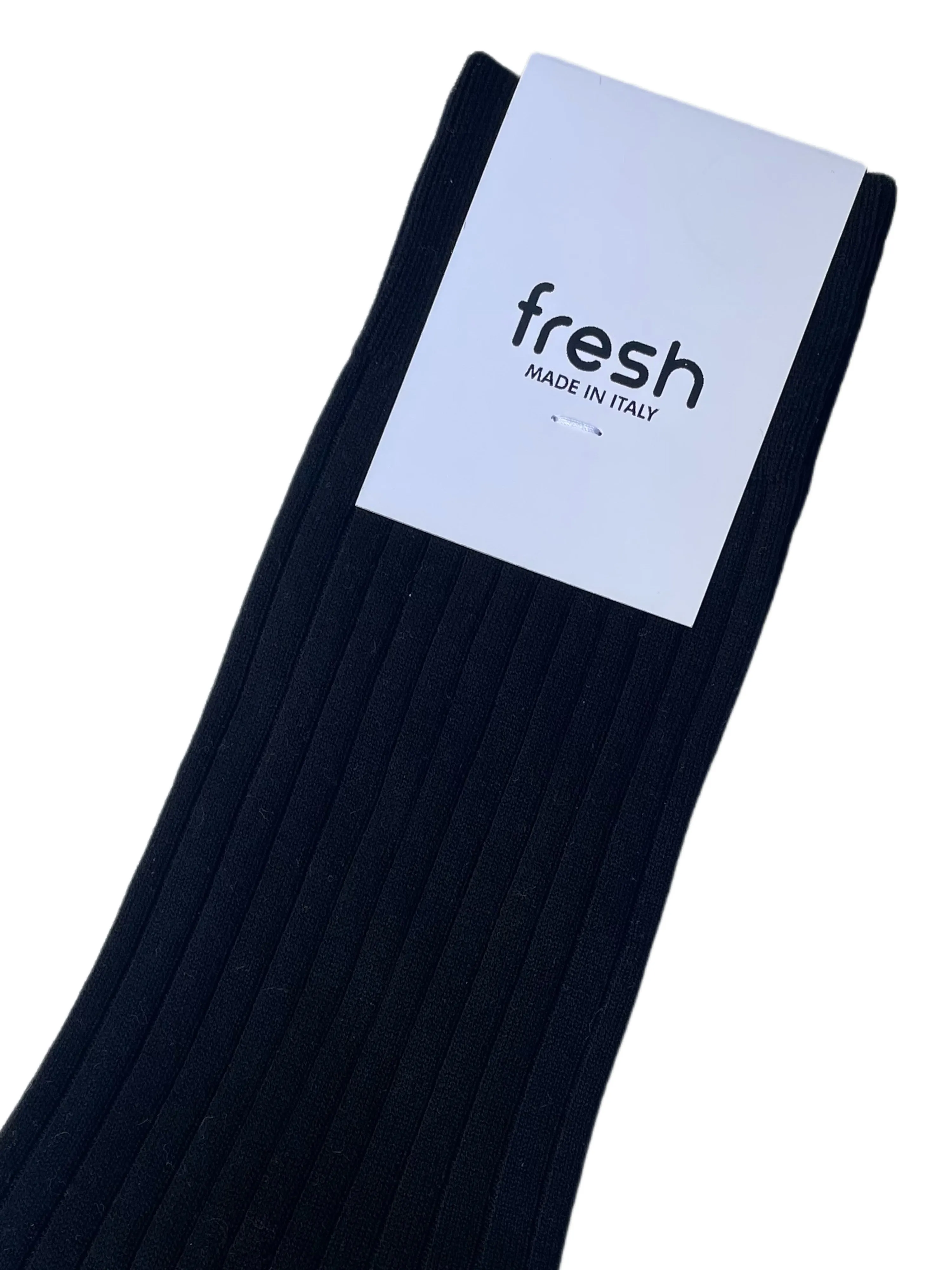 FRESH Cotton Mid-Calf Lenght Socks In Black