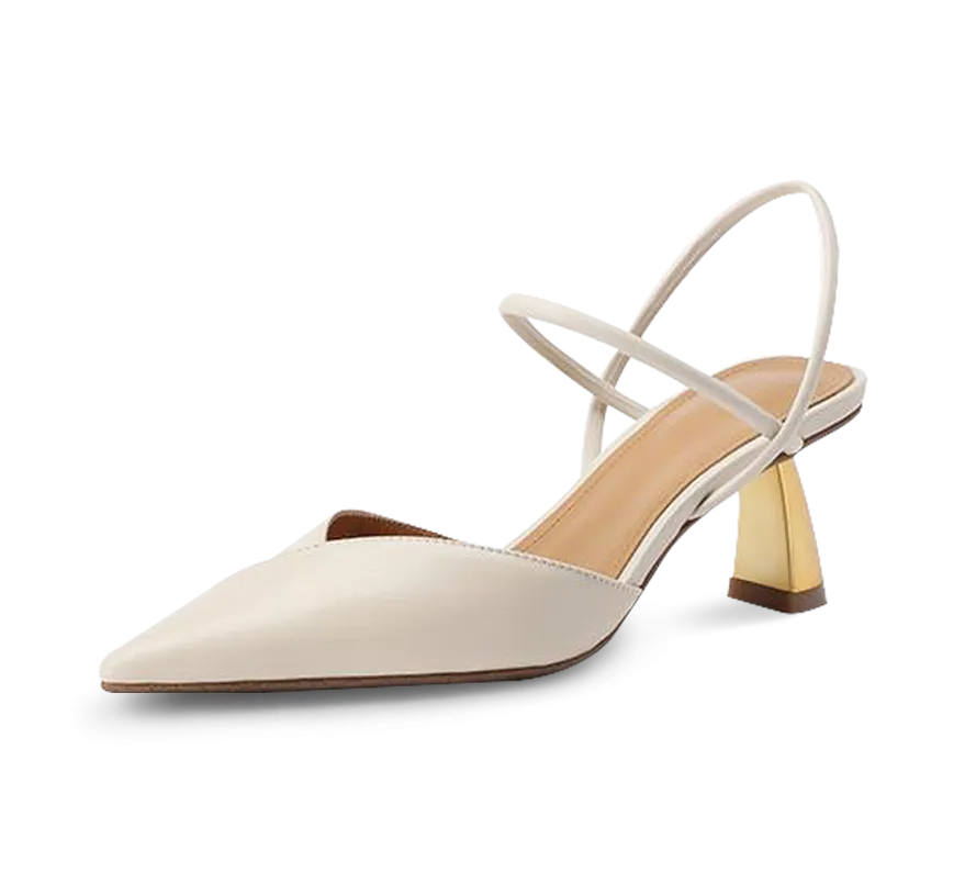 Gabby Plated French Heel Sandals