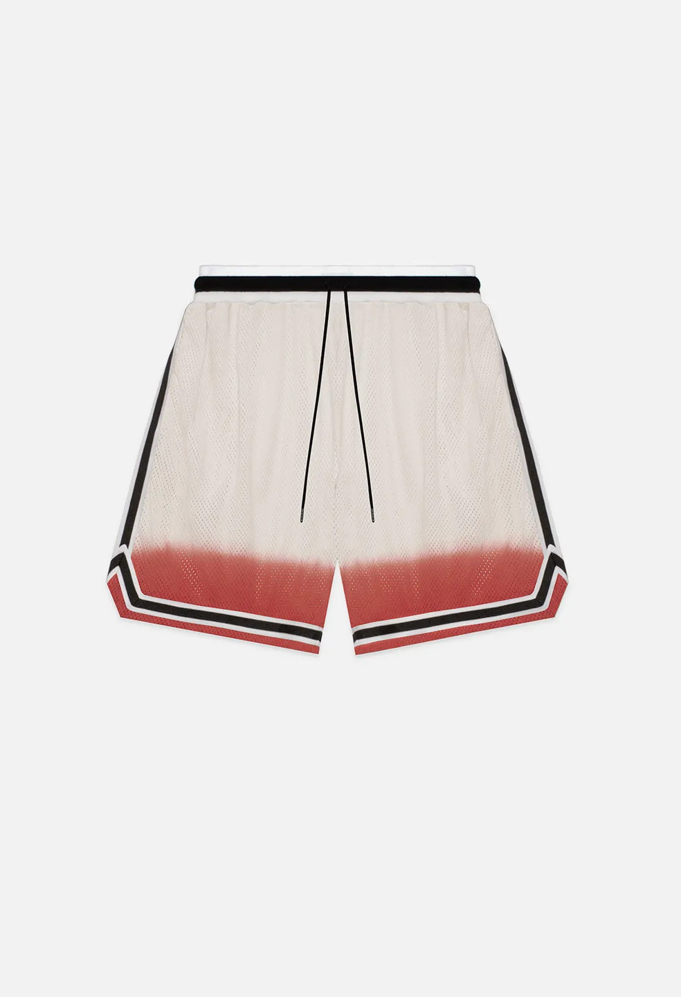 Game Shorts / Dip Dye Ivory X Red