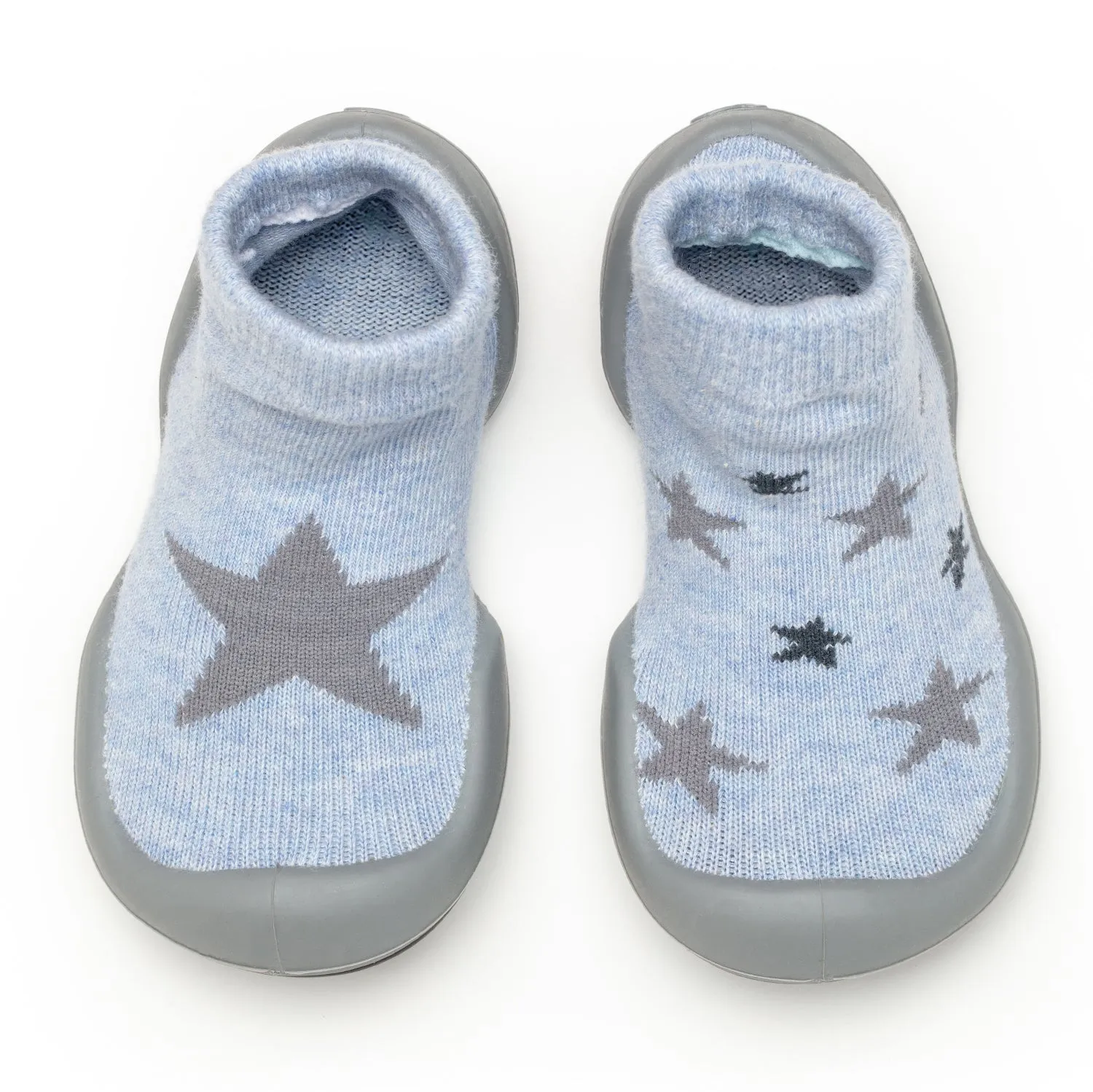 Komuello Baby Shoes - Twinkle Twinkle - Heather Blue