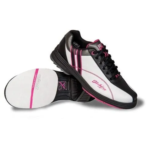 KR Womens Starr Right Hand Bowling Shoes White/Black/Pink