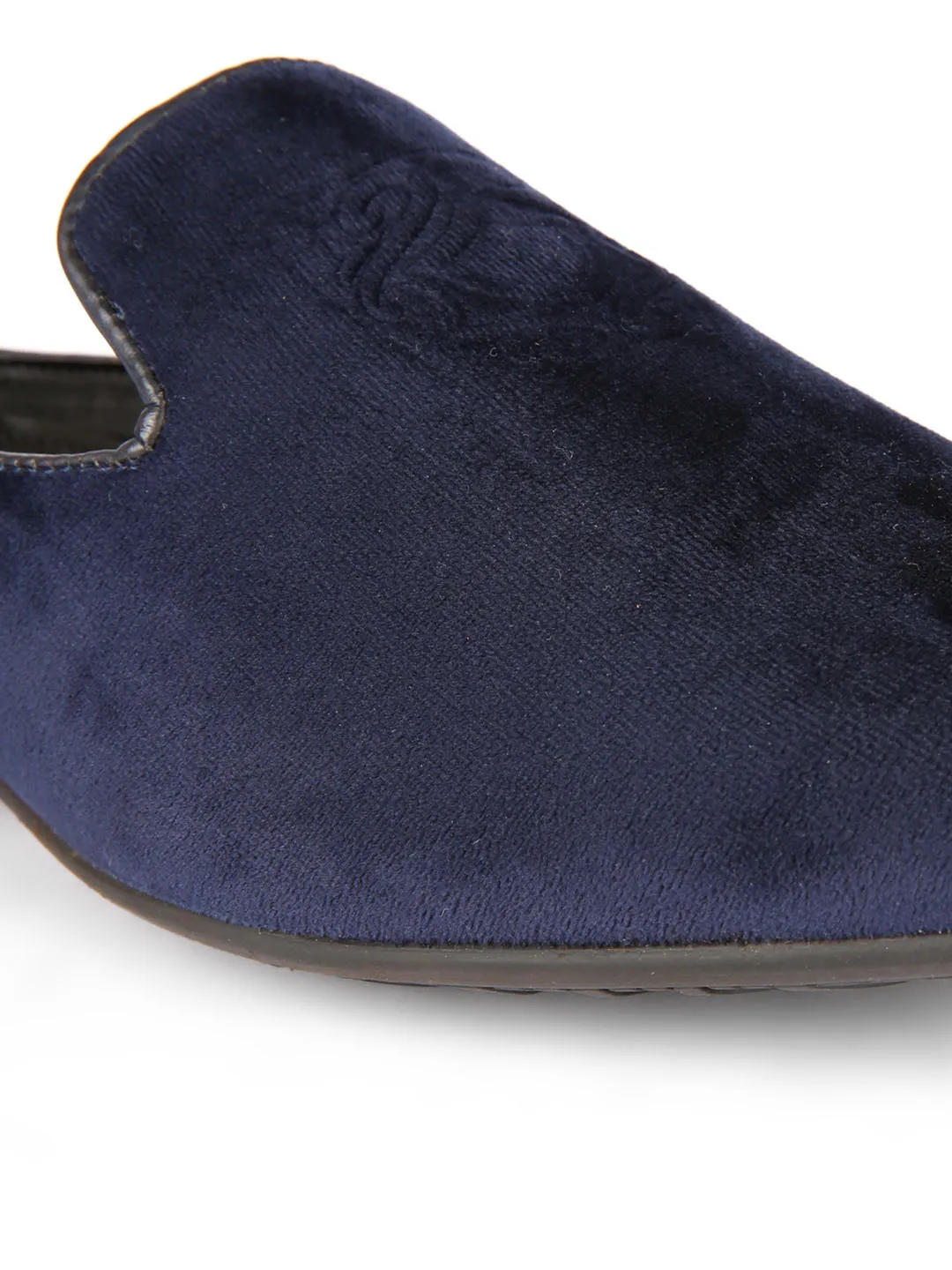 Luxe Midnight Blue Mules