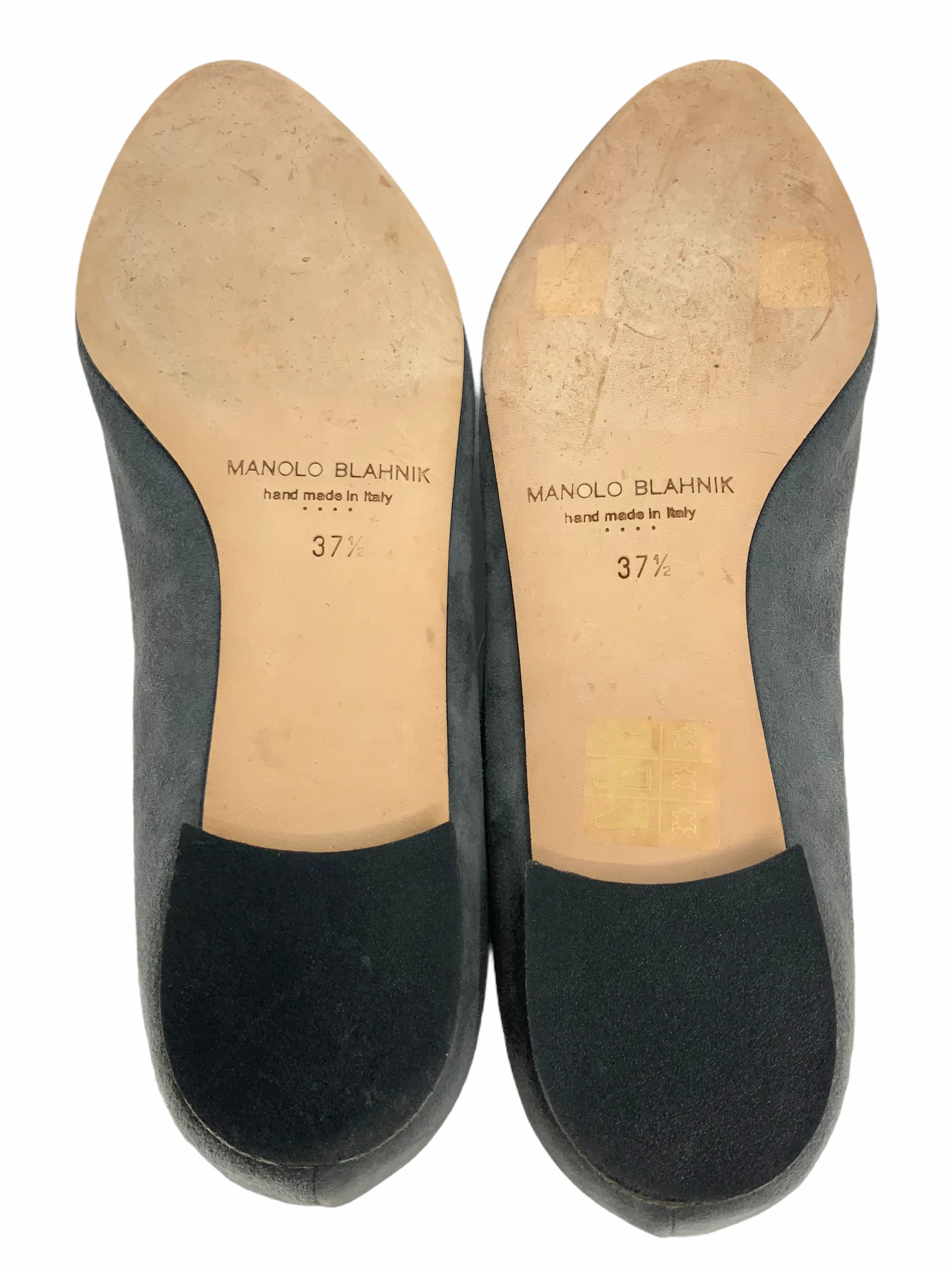 Manolo Blahnik Suede Skimmer Flats Size 7.5