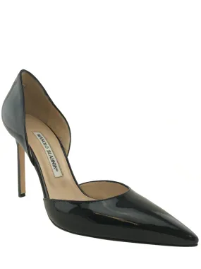 Manolo Blahnik Tayler Patent Leather d'Orsay Pumps Size 8