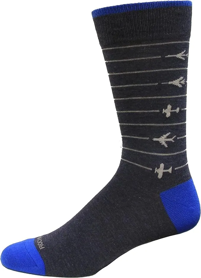 Men's Airplanes Dress Sock