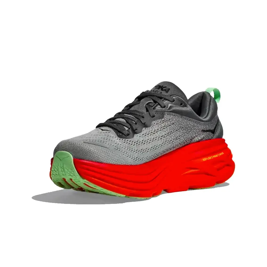 Mens Hoka Bondi 8 - Castlerock / Flame