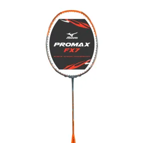 Mizuno Promax FX7 Badminton Racket (Strung with BG 80 Power) - Olive Grey/Poppy Orange/Silver