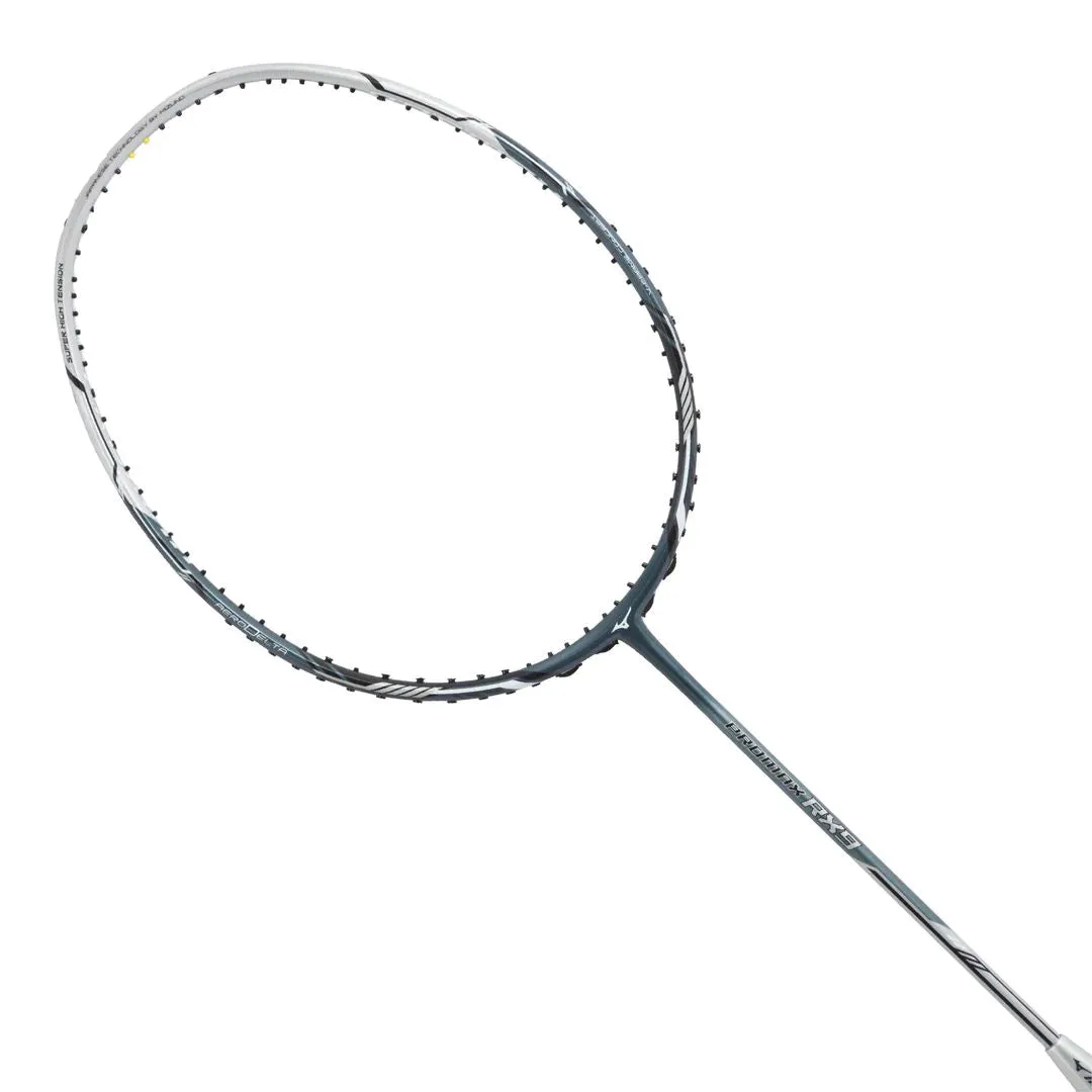 Mizuno Promax RX9 Badminton Racket (Unstrung) - Shadow Grey/Metallic Silver/Black