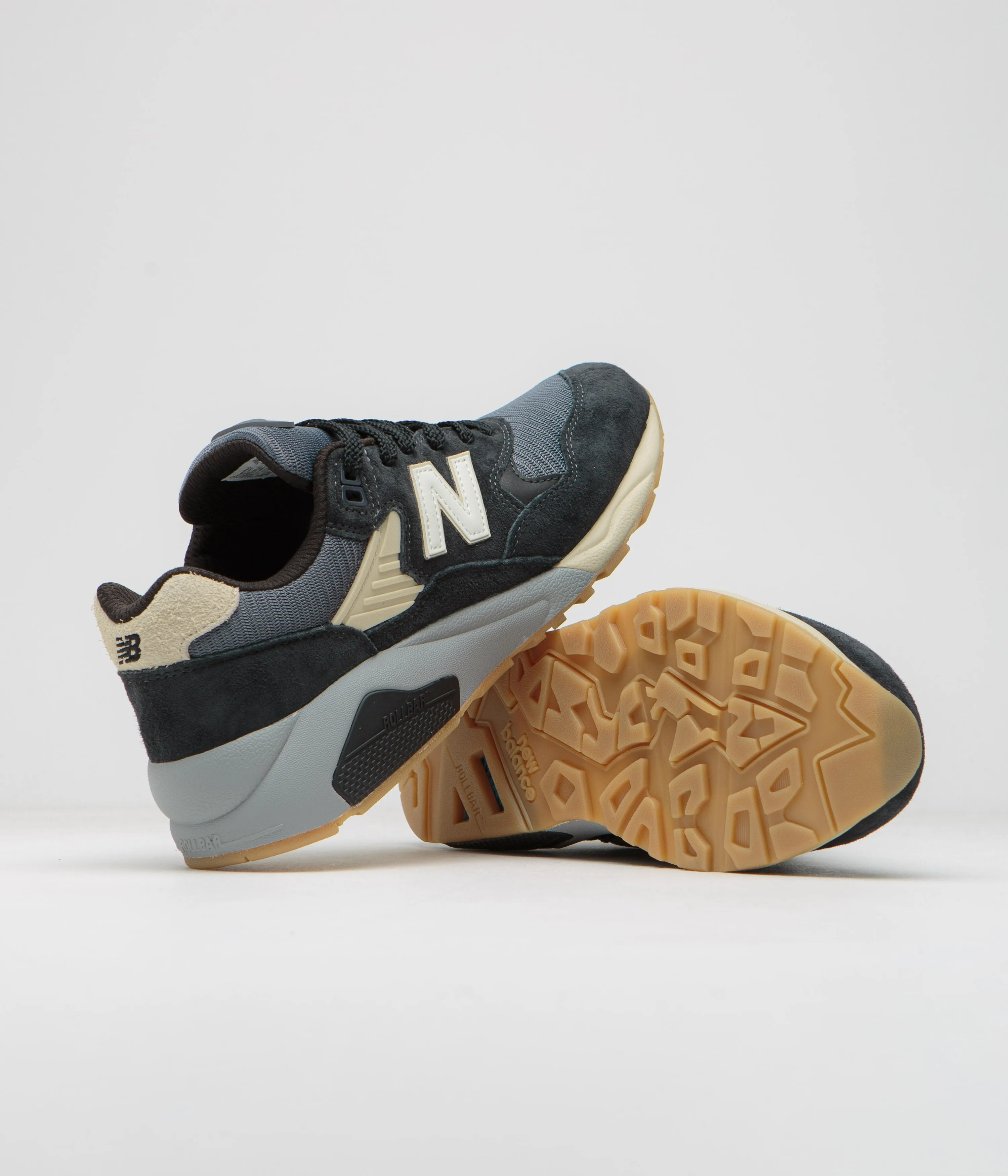 New Balance 580 Shoes - Phantom / White