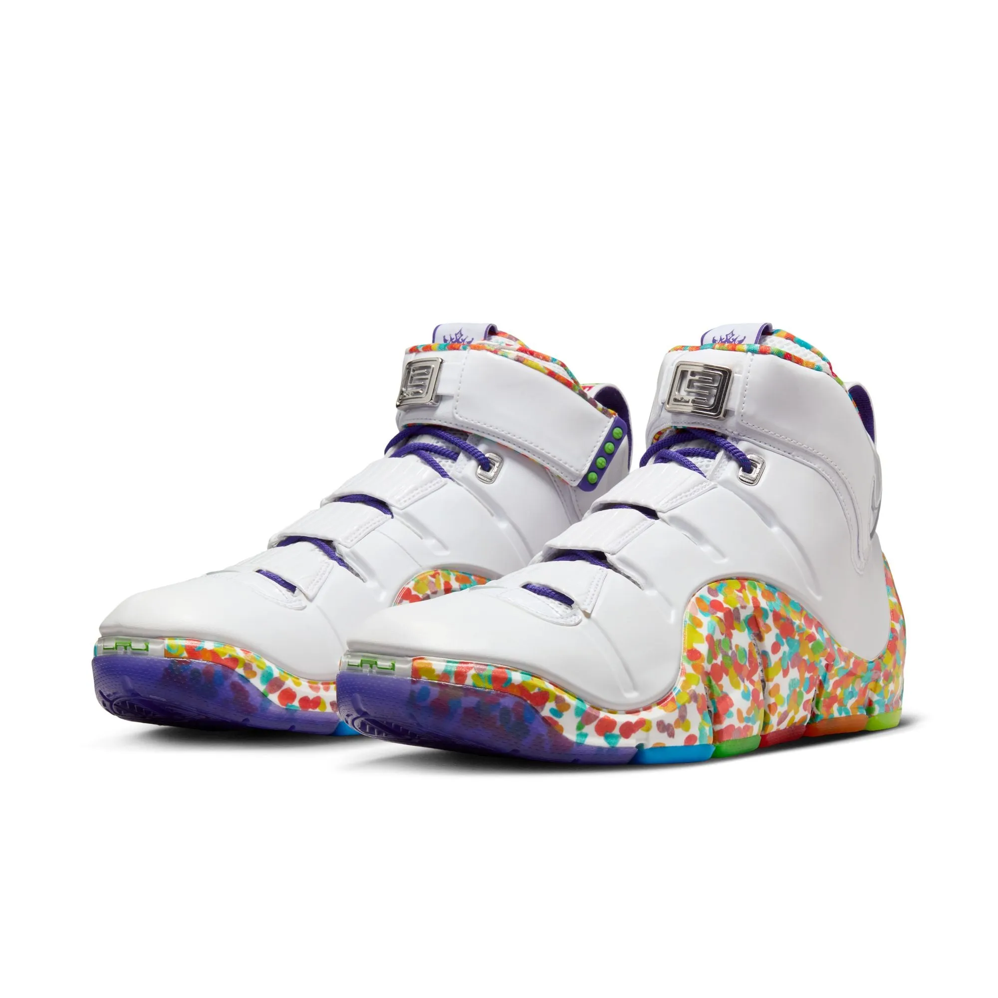 Nike Lebron IV White/True Red-Mean Green-Varsity Purple DQ9310-100