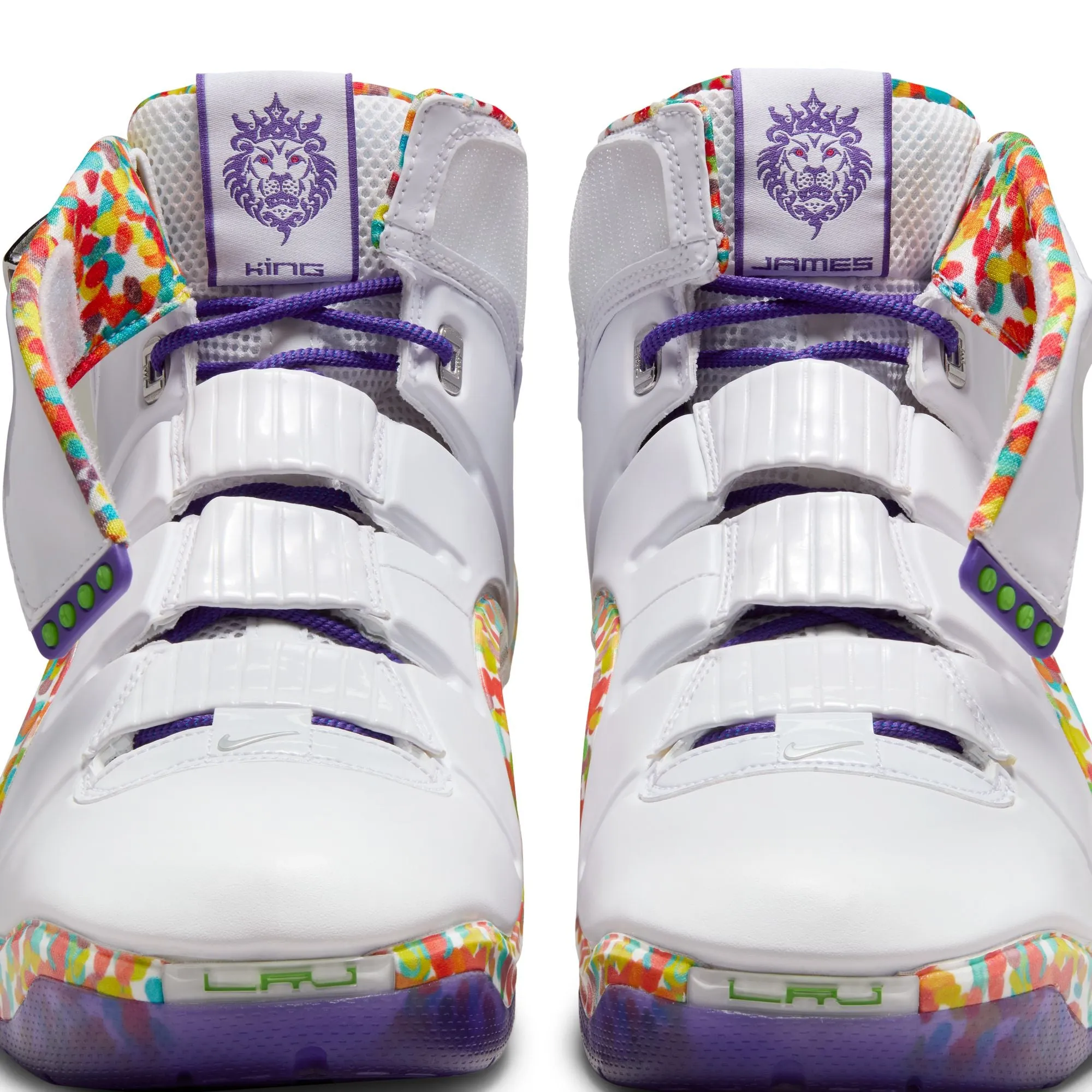 Nike Lebron IV White/True Red-Mean Green-Varsity Purple DQ9310-100