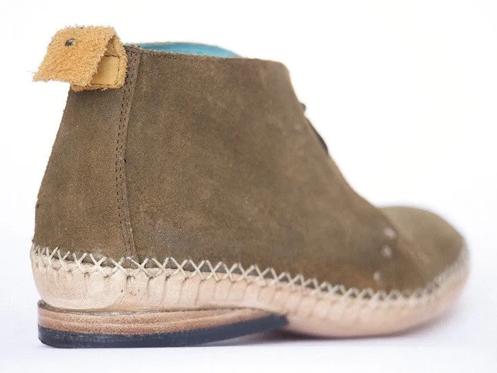 No.0025 UNDERPASS moccasin desert boot Oiled Tan Suede