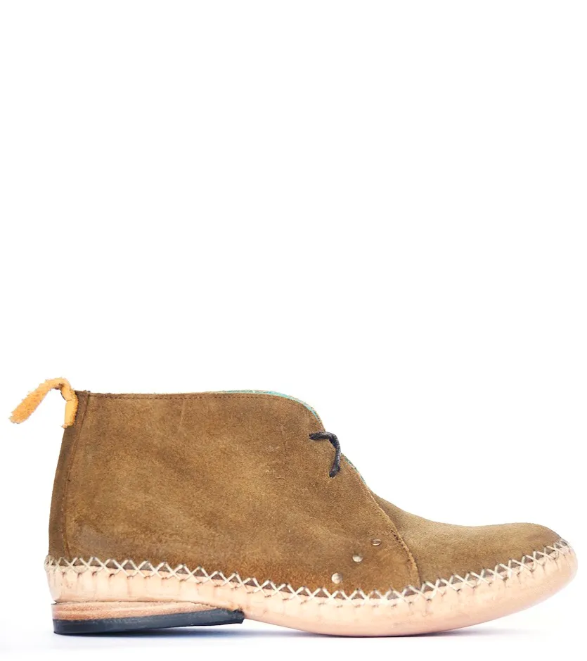 No.0025 UNDERPASS moccasin desert boot Oiled Tan Suede