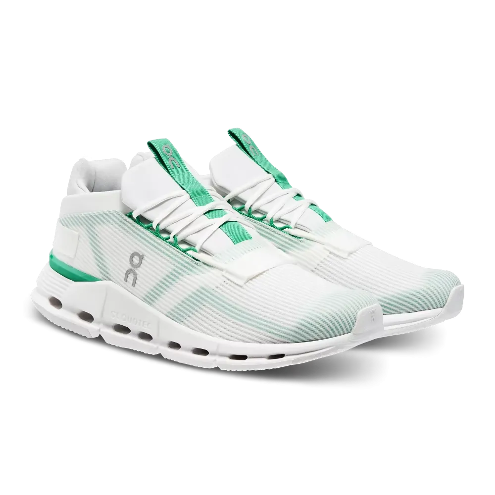 On Running Men's Cloudnova Void Shoes - Undyed White / Mint