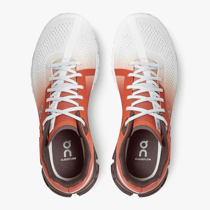 On Running Women's Cloudflow Shoes - Rust / White