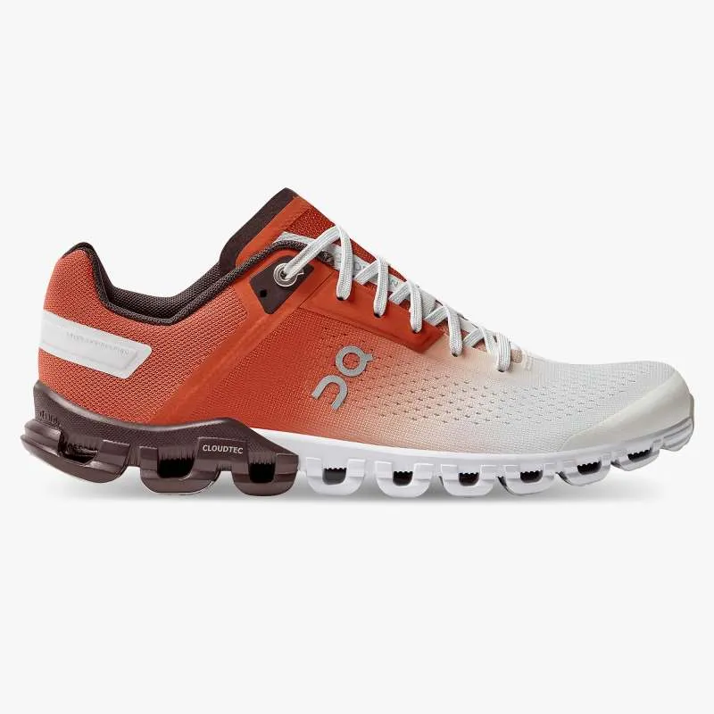 On Running Women's Cloudflow Shoes - Rust / White