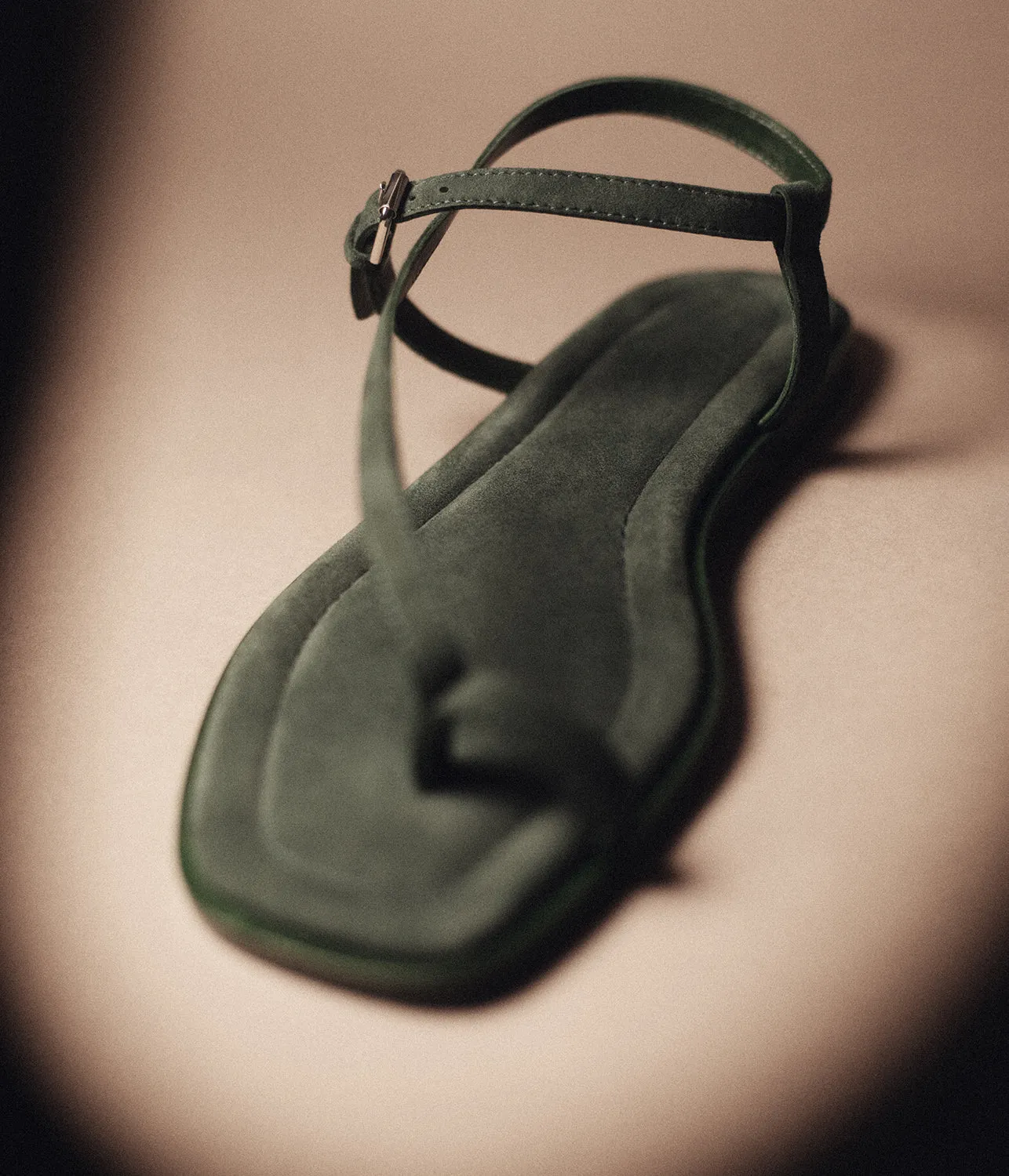 PAE SANDAL- SEAWEED SUEDE