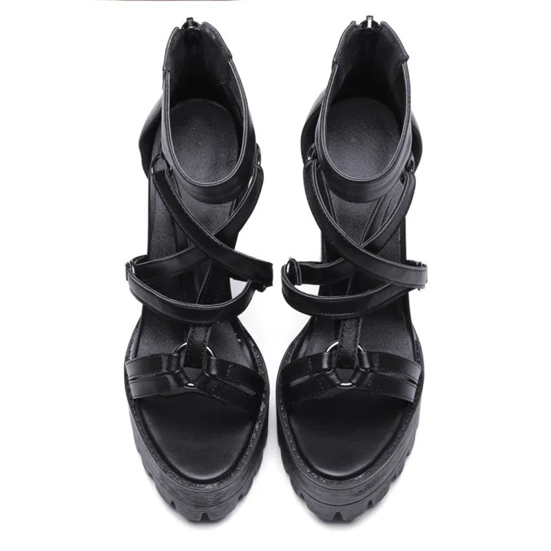 Pentagram Platform Sandals