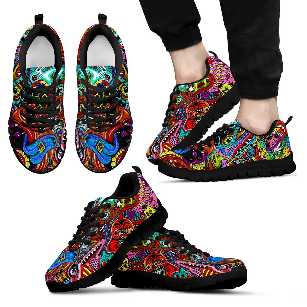 Psychedelic Art Sneakers Running Shoes